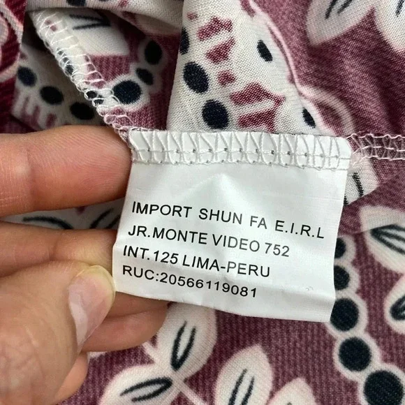 NWT burgundy floral lace print maximalist maxi feminine shift dress  medium - Picture 8 of 12